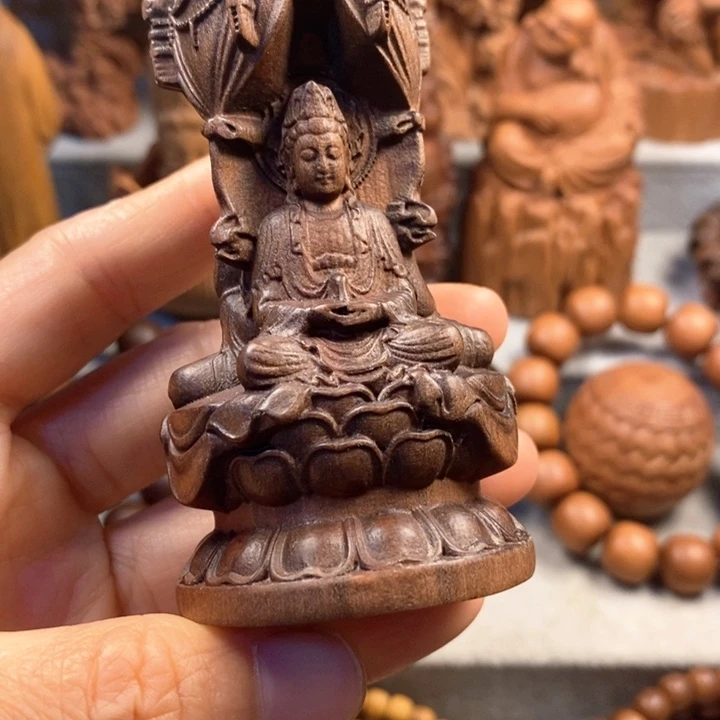 檀香木手串/手链老山檀奶香味三圣上塔