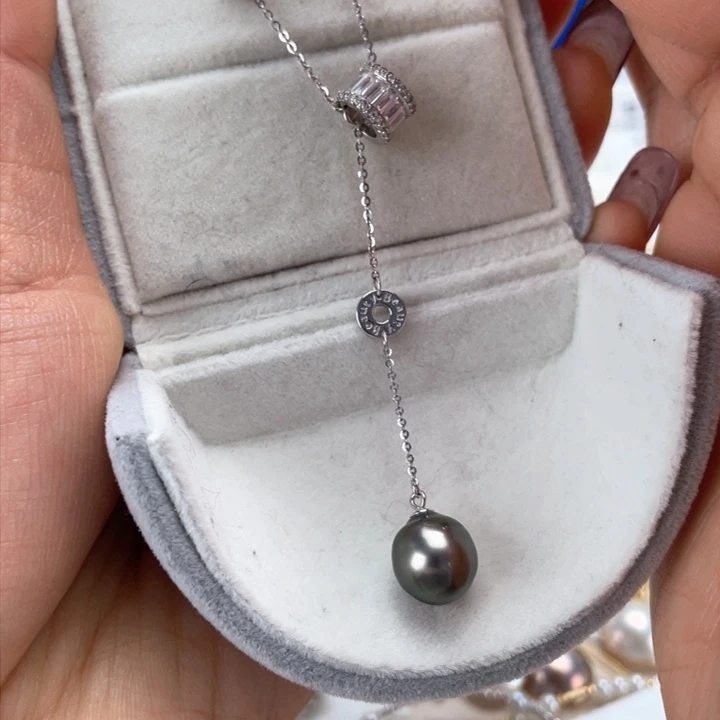 海水珍珠颈饰银S925镶嵌