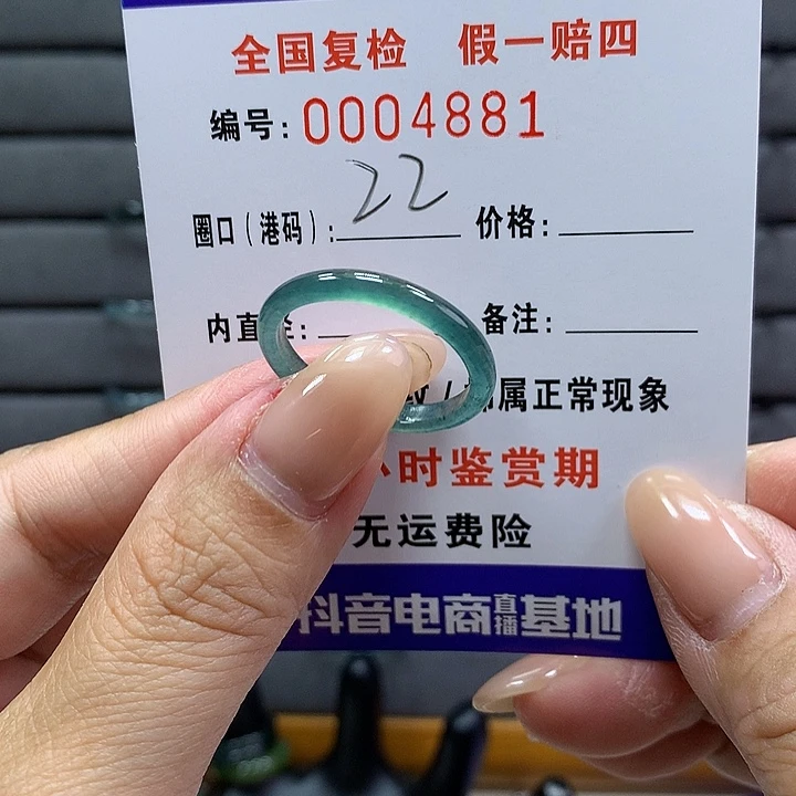 翡翠戒指未镶嵌 00004881