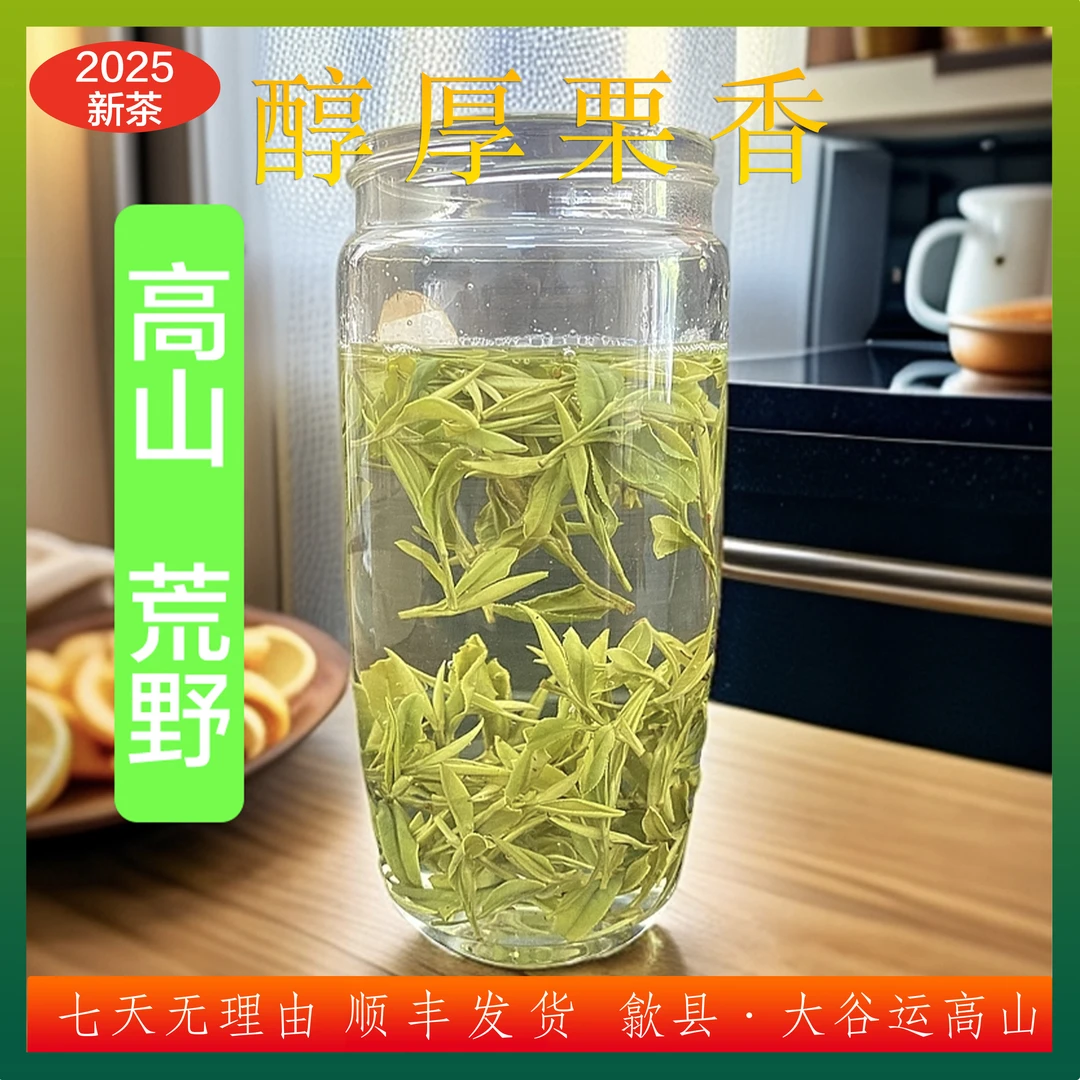 2025年新茶（荒野高山）安徽茶叶嫩芽歙县大叶种明后黄山毛峰绿茶