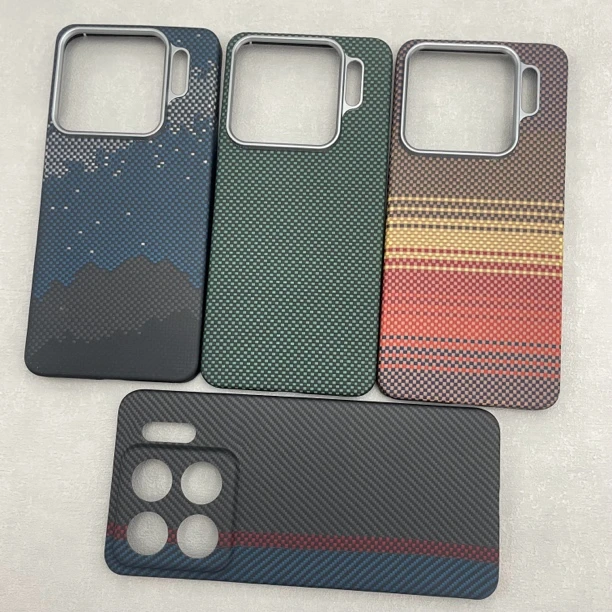 适用小米15spro手机壳凯夫拉芳纶纤维保护套超轻薄简约商务男