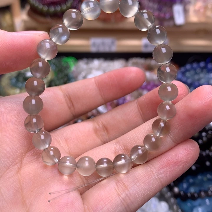 未镶嵌手串水晶7.0银月光