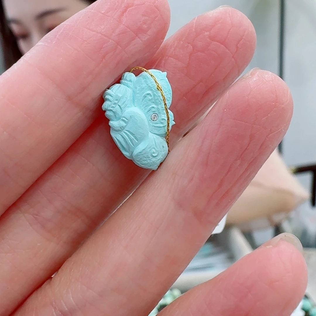 未镶嵌绿松石珠宝奇石