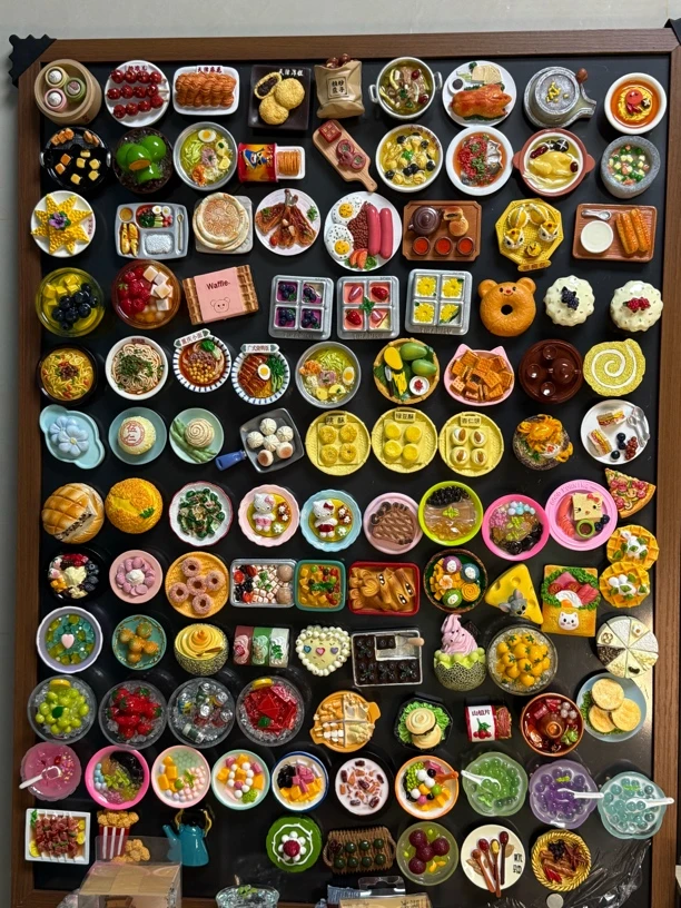 高质量食玩冰箱贴 对对碰许愿玩法