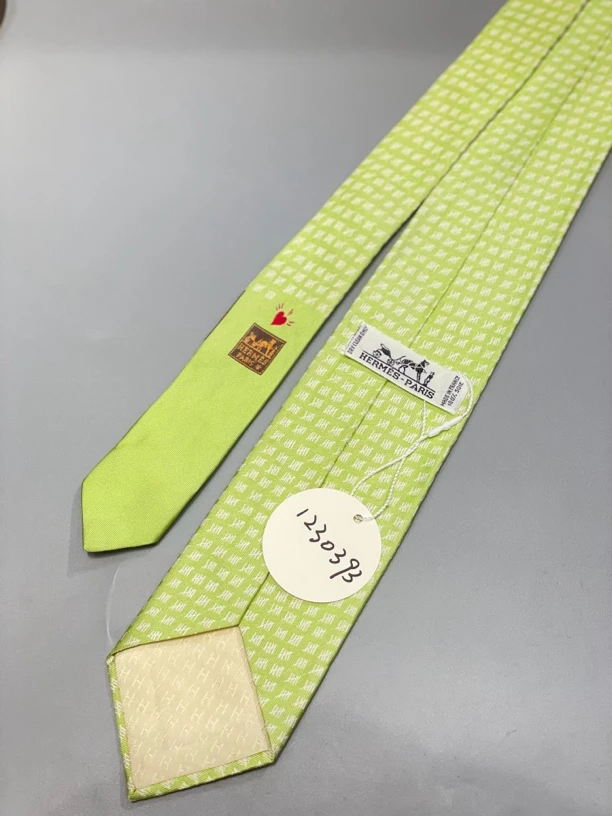 95新 Hermes/爱马仕 夏七中古/爱马仕领带/丝巾1230393