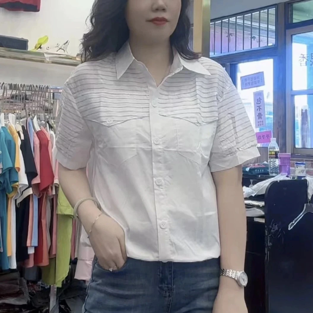 新款时尚百搭休闲夏季潮流衬衣