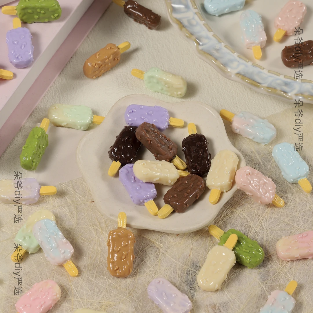 DUOYE/朵爷定制迷你脆皮梦龙雪糕【现H】diy树脂食玩配件摆件玩具