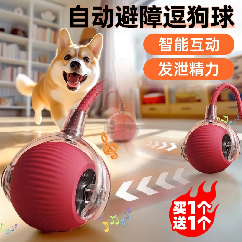 【养宠装备】智能滚滚球电动玩具猫解闷逗狗球吸引猫咪悬浮带绳玩具