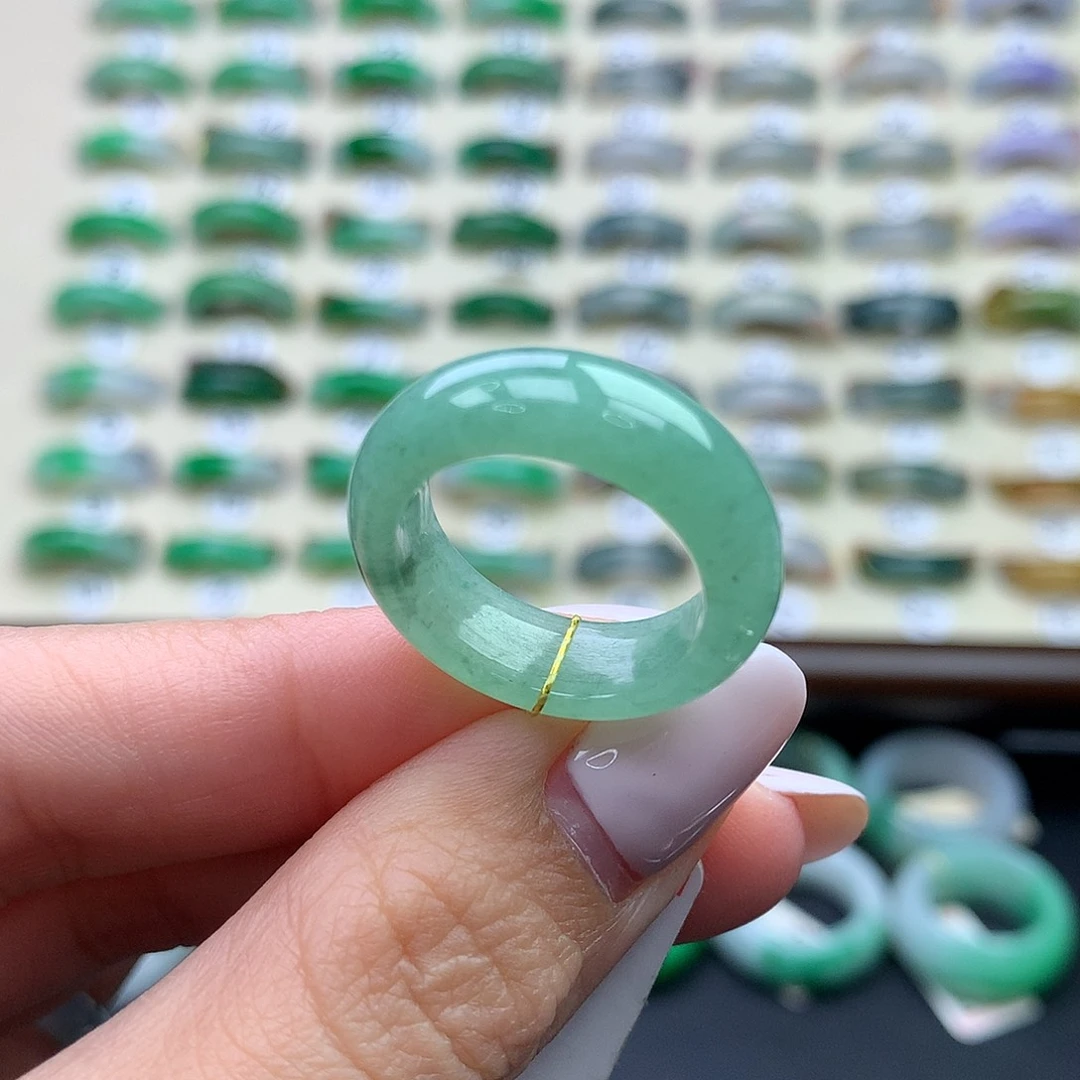 翡翠未镶嵌戒圈港12