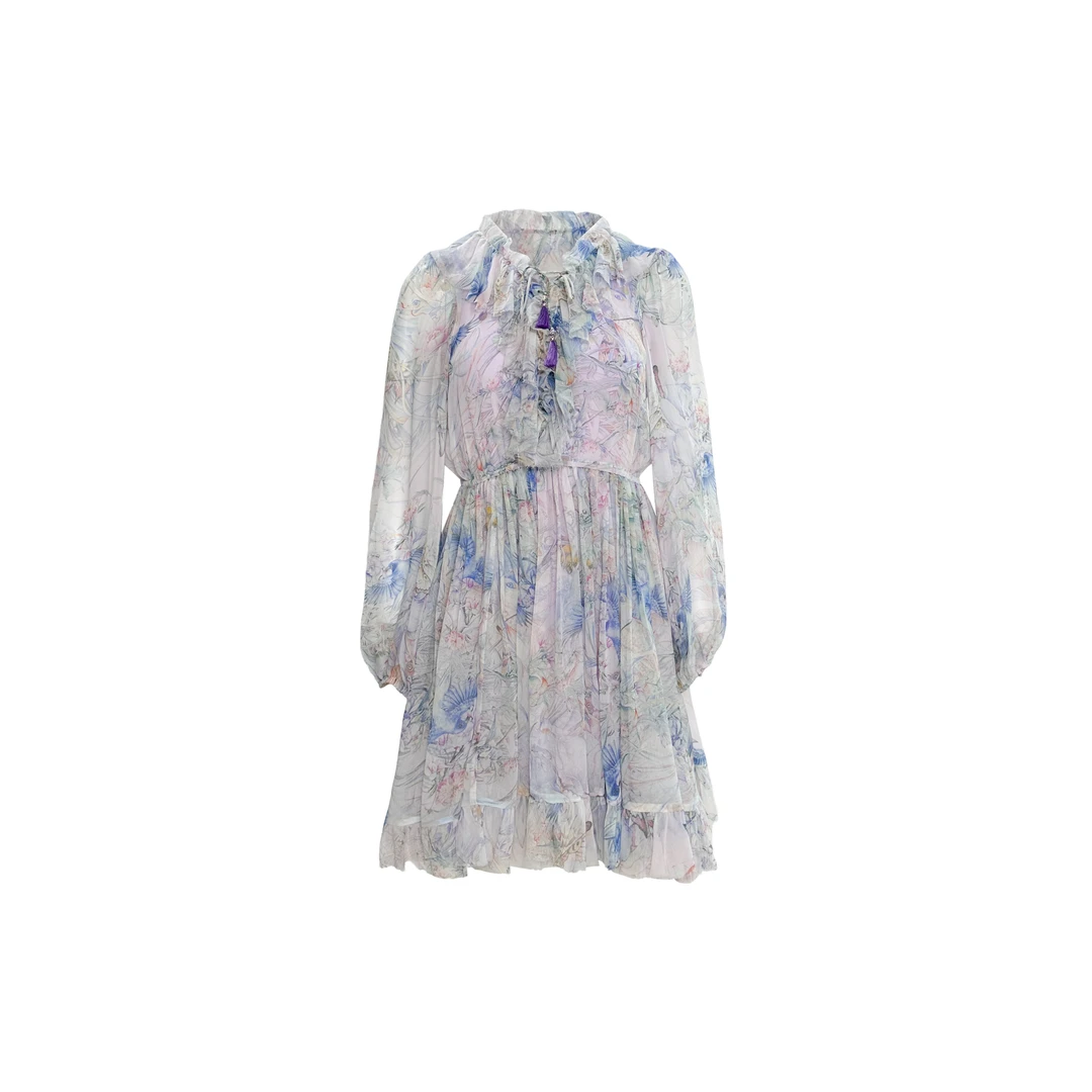 【Qian倩-塞纳花房】重磅100桑蚕丝连衣裙HFQY25002