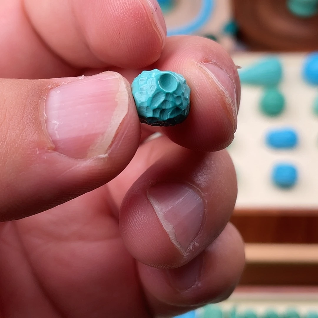 直径10蓝绿色星球珠