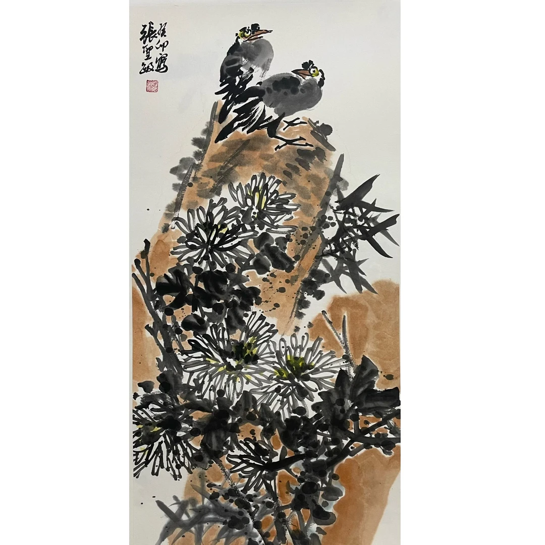 国画花鸟画《秋韵图》