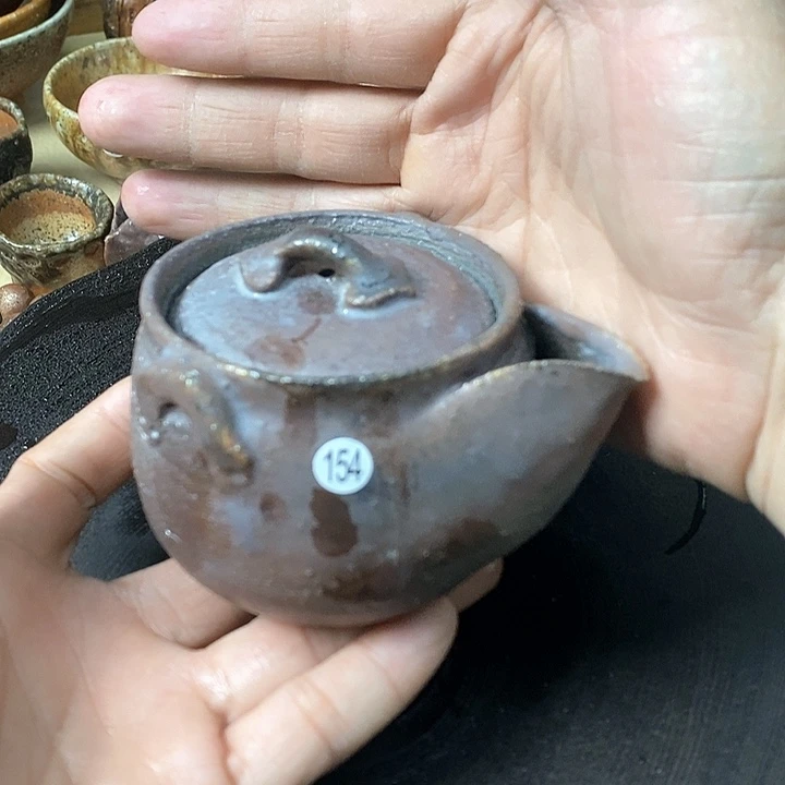 杯手工粗陶、柴烧茶器