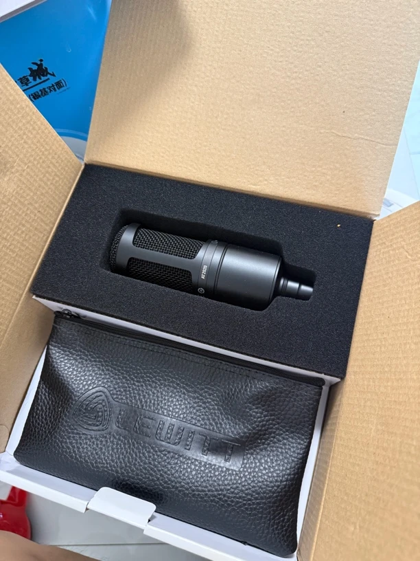 95新 Audio-Technica/铁三角 铁三角2020电容麦克风直播声卡编曲