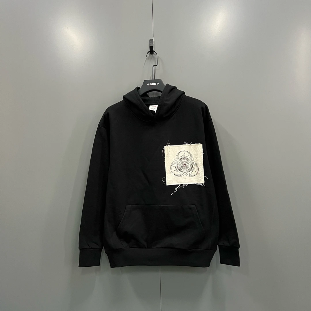 未使用 maje jp1204 CLOT 黑色帽衫 014337