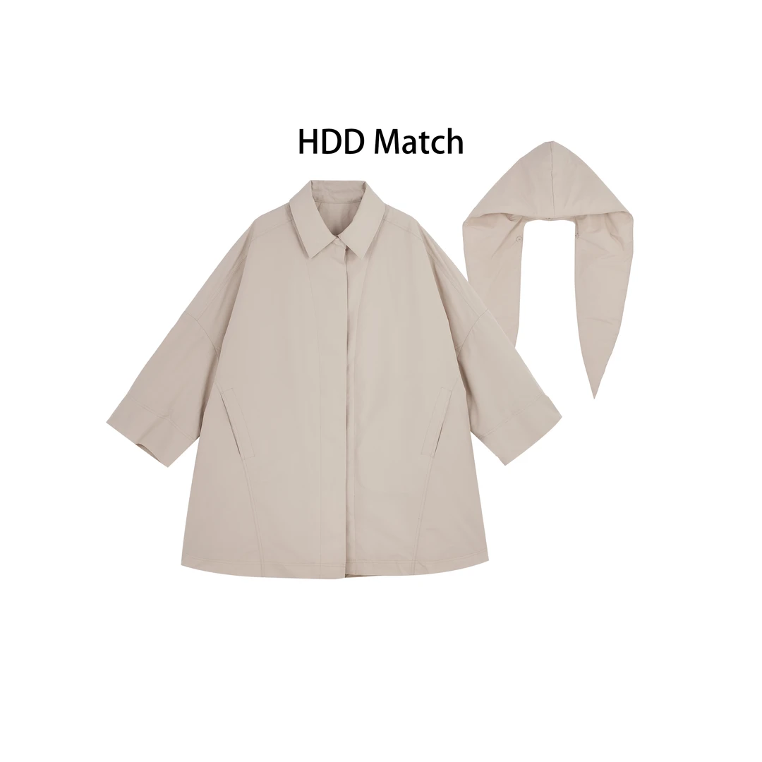 HDD "优雅羽绒" 90白鸭绒 冬季女款设计宽松韩版定制羽绒服Y9737