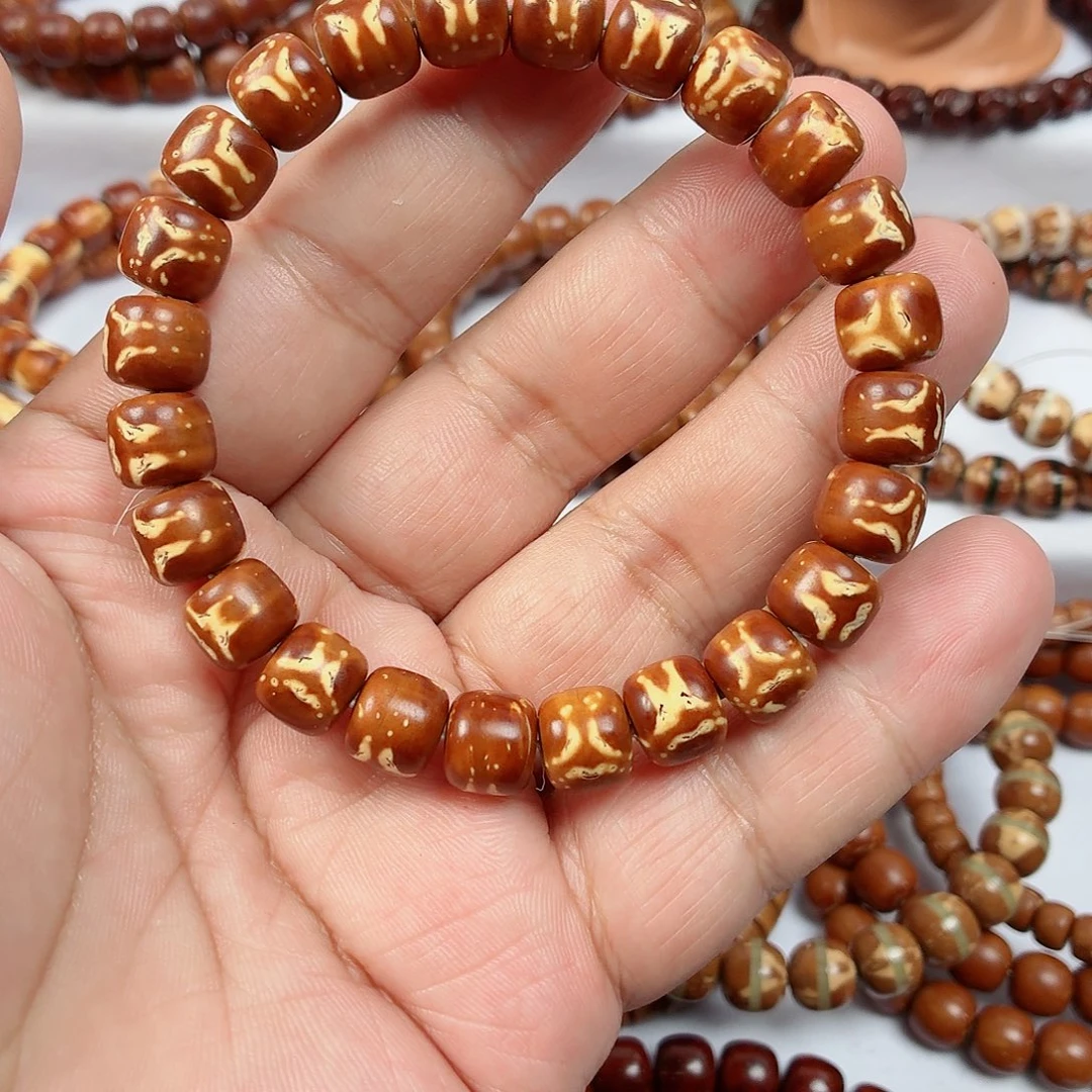 紫金鼠手串鬼脸黄金甲实心老型