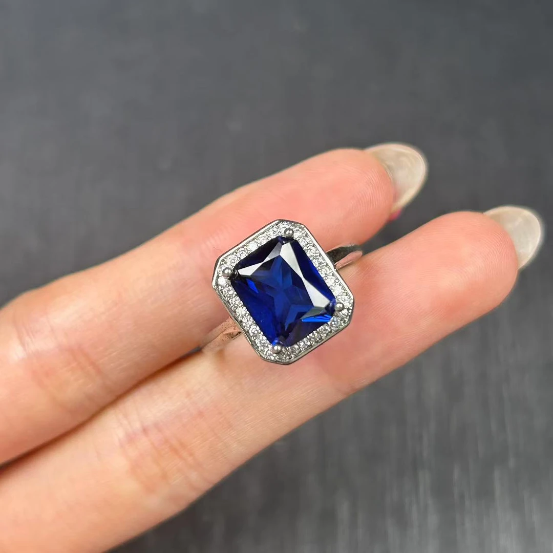 阿鲁沙-典藏高奢培育蓝宝石-精工合金戒指628