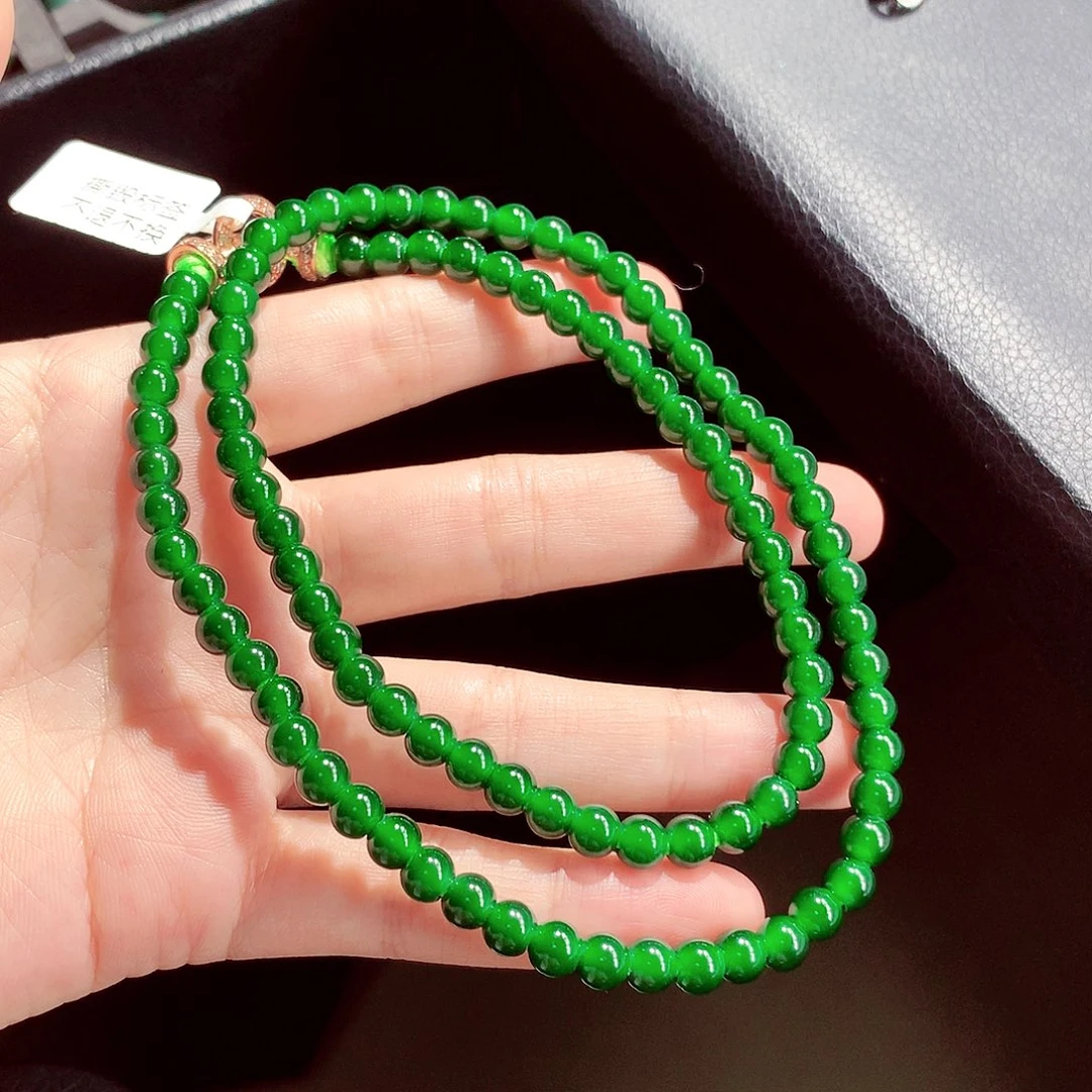 翡翠未镶嵌毛衣链