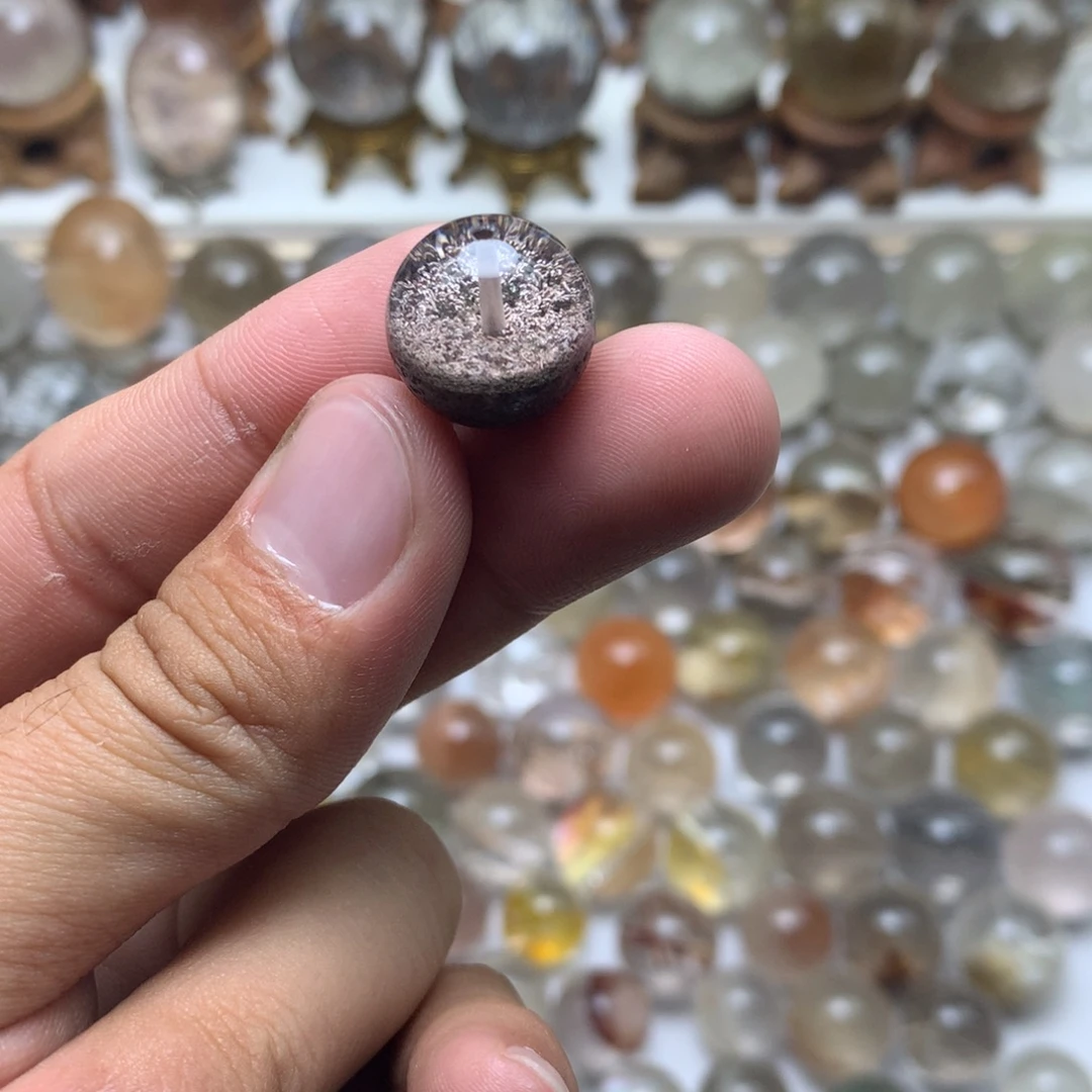 珠宝半成品未镶嵌水晶幽灵球