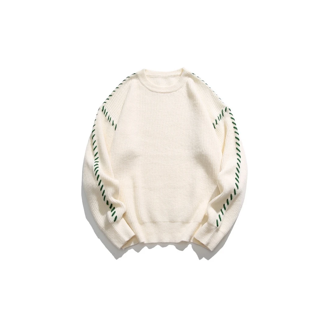 休闲百搭宽松潮流毛衣7712