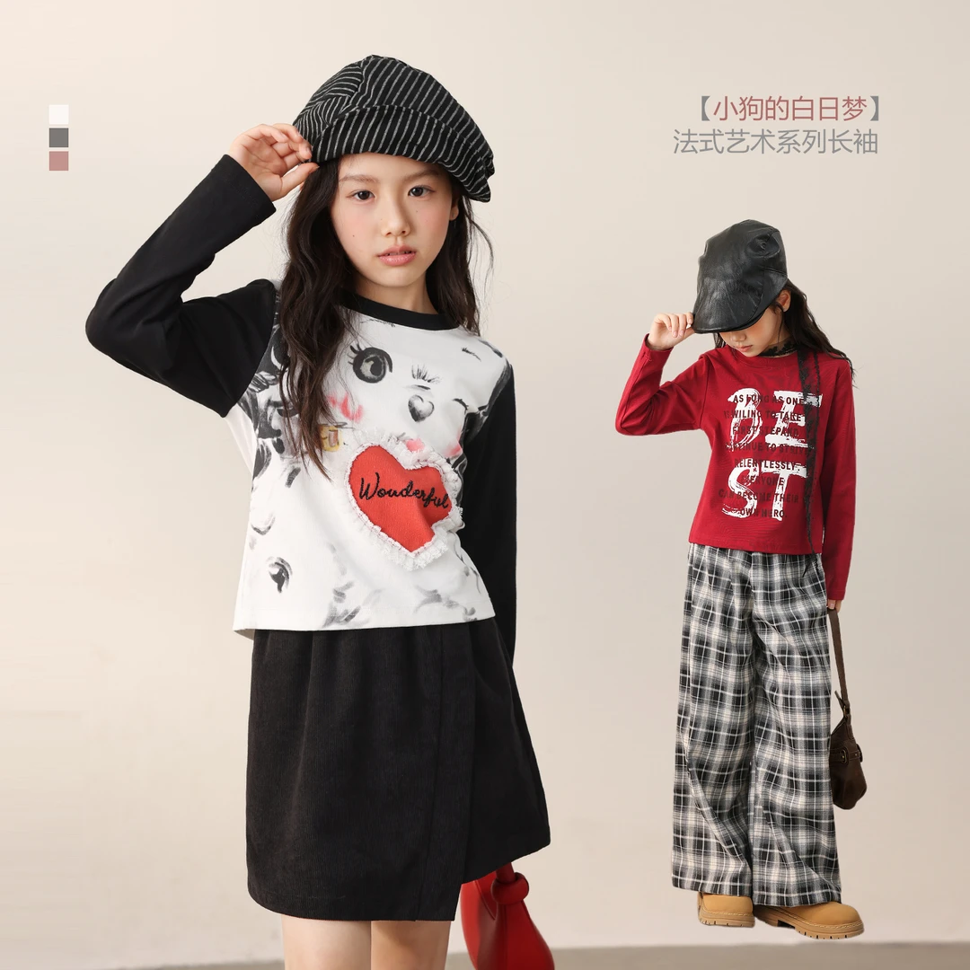 NORNOR陈大猪女童【法式浪漫】立体烫钻蕾丝边 精致浪漫感NL570106