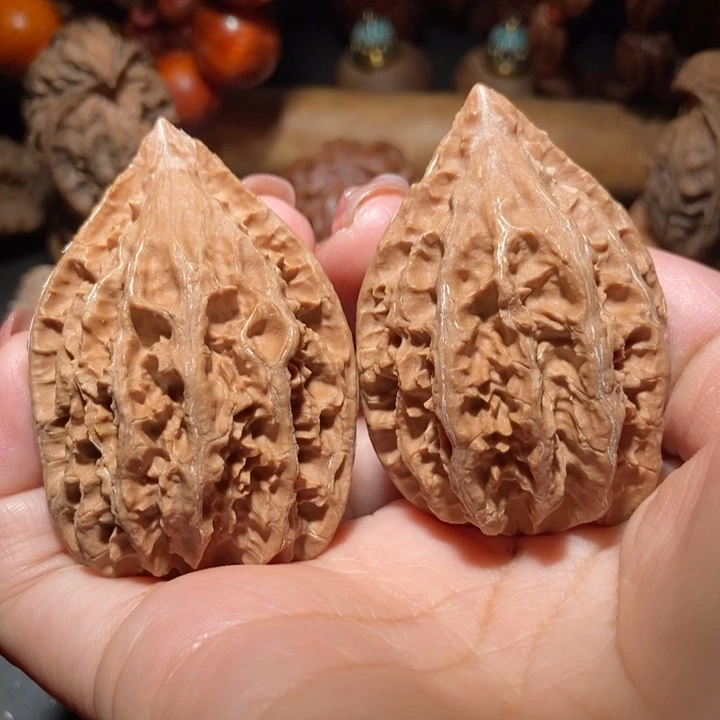 把件文玩核桃东北楸子小雪100