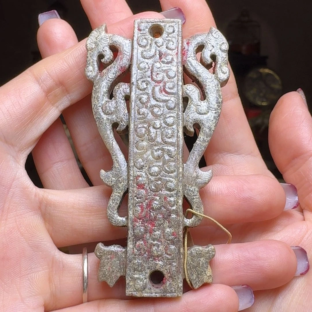 和田玉挂件未镶嵌左*