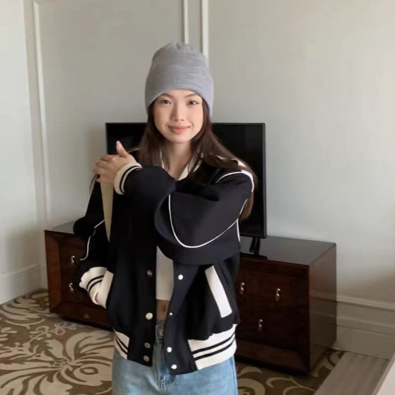 <雨桐精选12.26>复古棒球服外套-12036