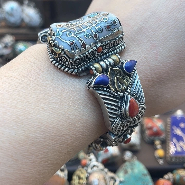 木质925银坤尼泊尔手工制作