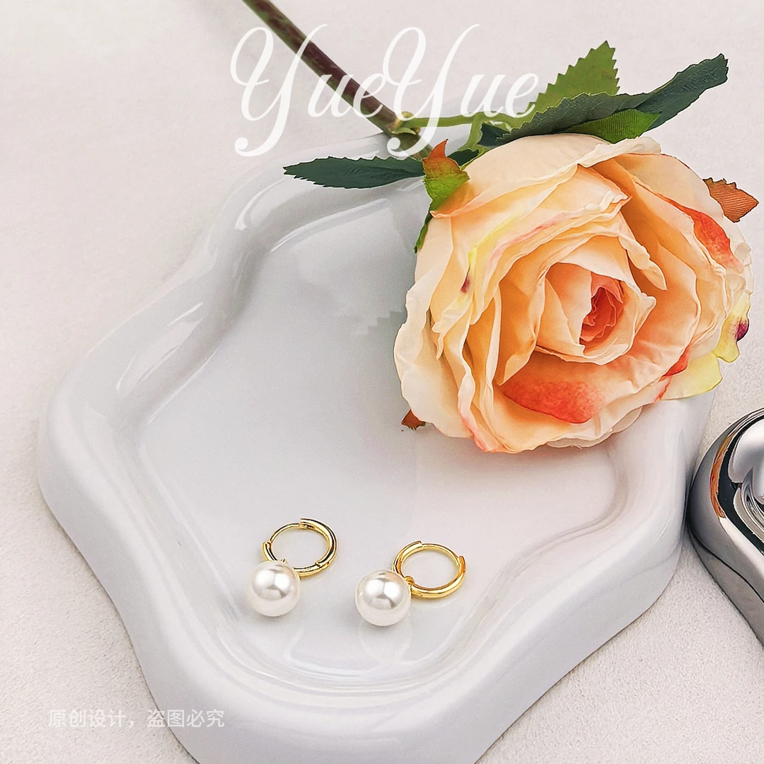 足银仿珍珠耳饰 618特惠纯银女仿珍珠高级感耳环耳坠