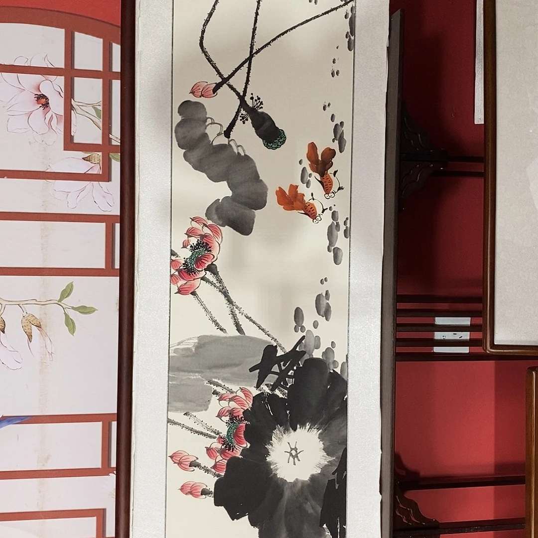 国画带框尺寸47✖️163包邮