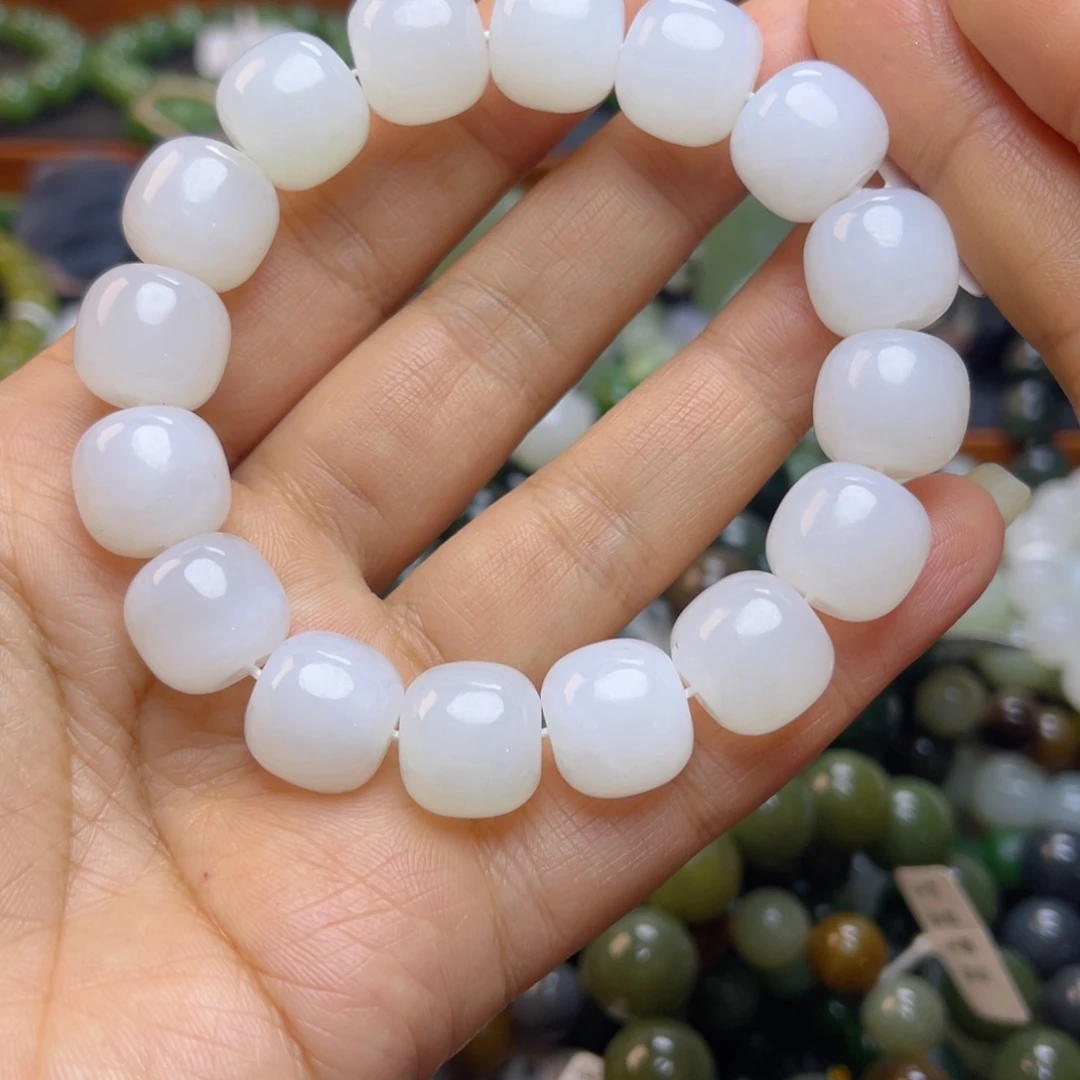 和田玉未镶嵌手链