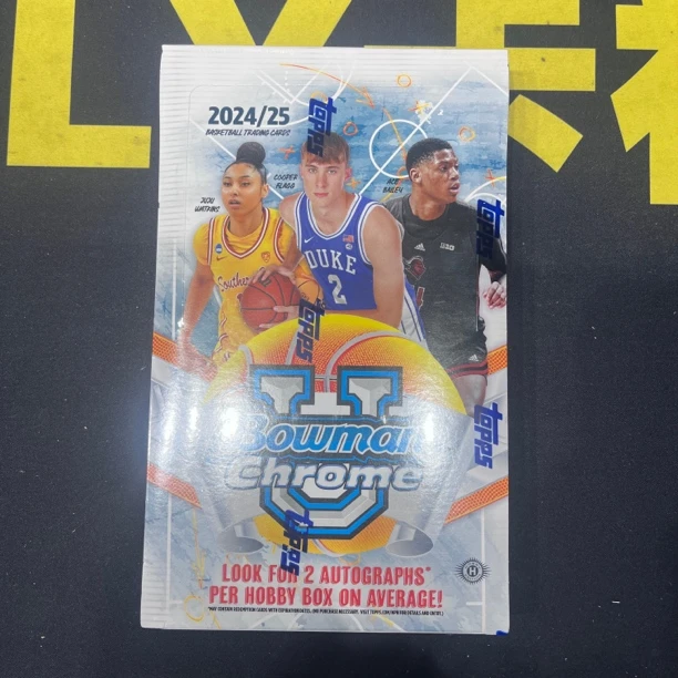 【拆盒】2024-25 topps bowman hobby弗拉格大学