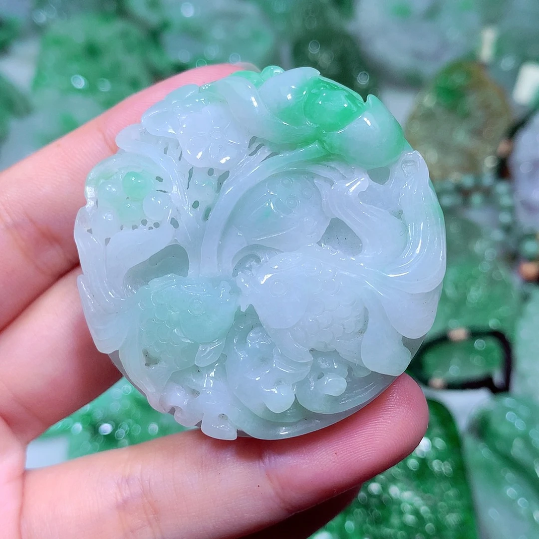 翡翠未镶嵌吊坠(不含链)