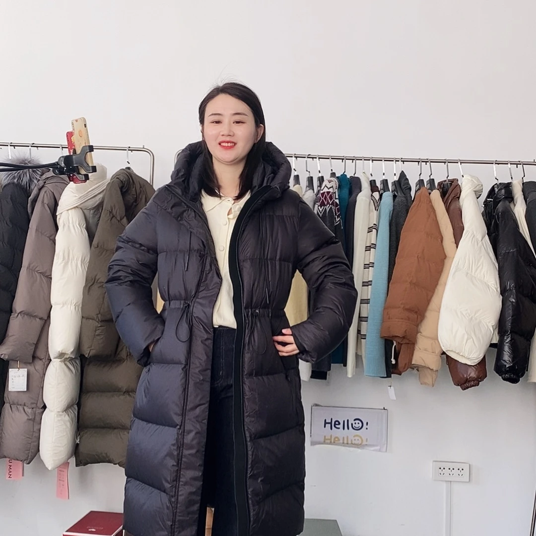 M码黑色长款收腰款