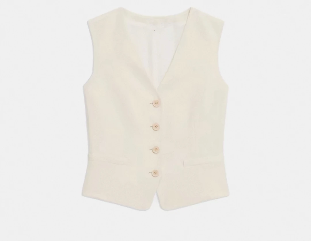 马甲麻女老钱风高智感马甲夏