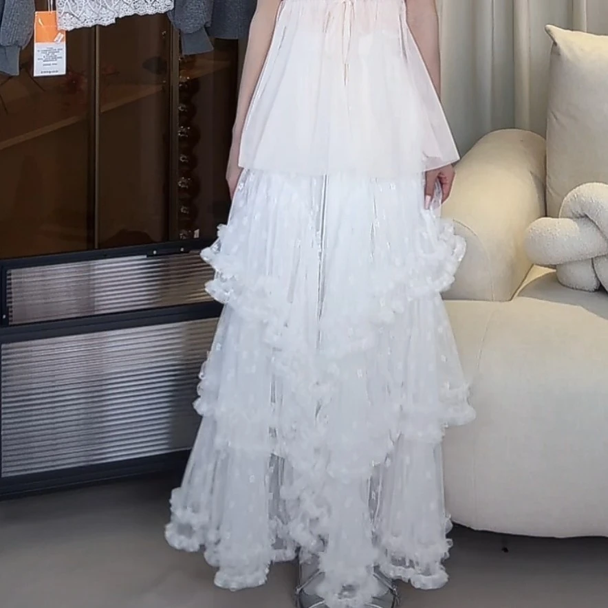 【蓉蓉专属】XS1707春季女装蕾丝蓬蓬裙法式温柔风气质甜美百搭时尚