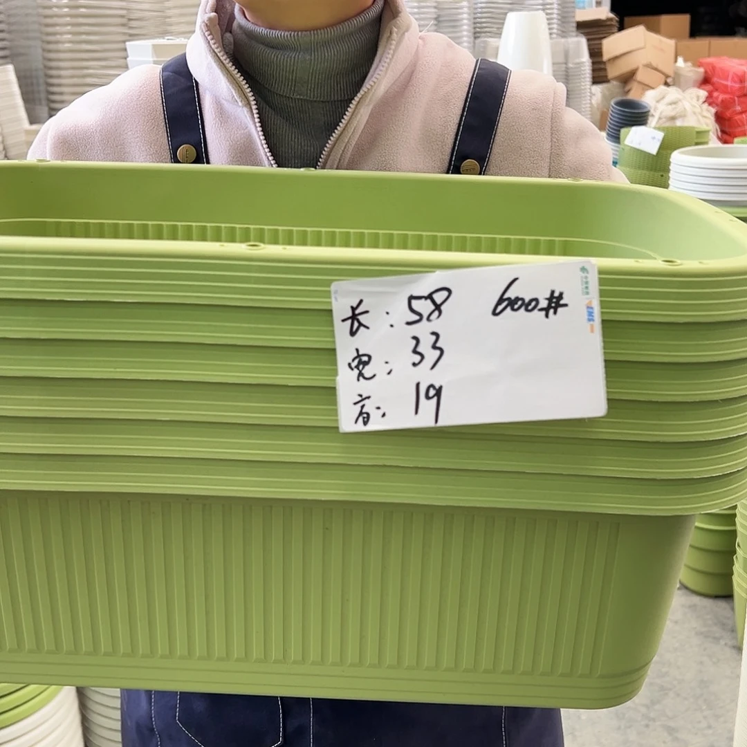 菜盆600#果绿色3个无托