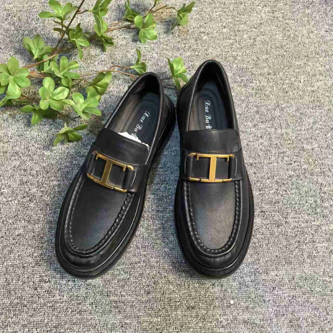 2024休闲时尚百搭潮流男士真皮百搭皮鞋22536