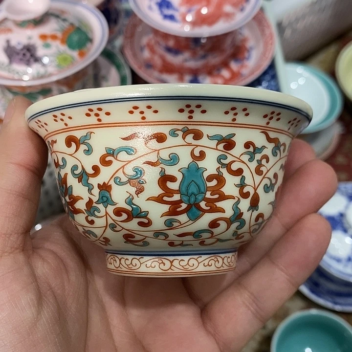 陶摆件景德镇陶瓷主人杯2345