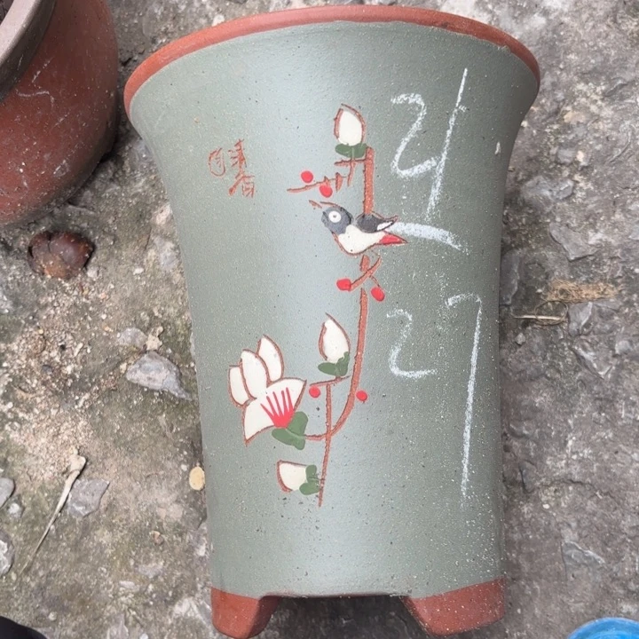 紫砂花盆紫砂的花