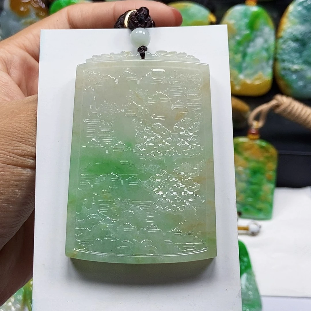 翡翠未镶嵌颈饰天然翡翠A货