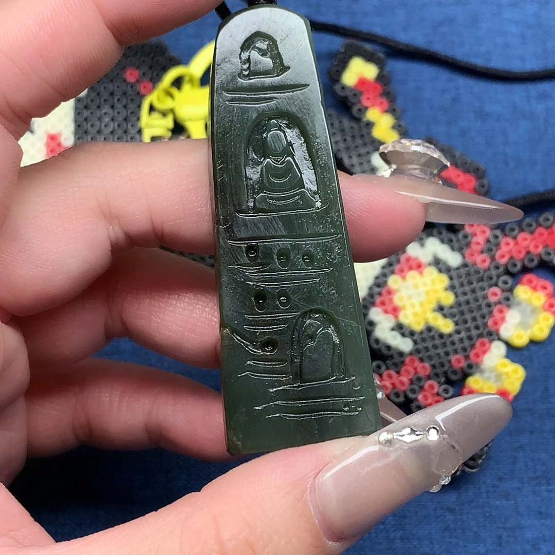 和田玉未镶嵌挂件