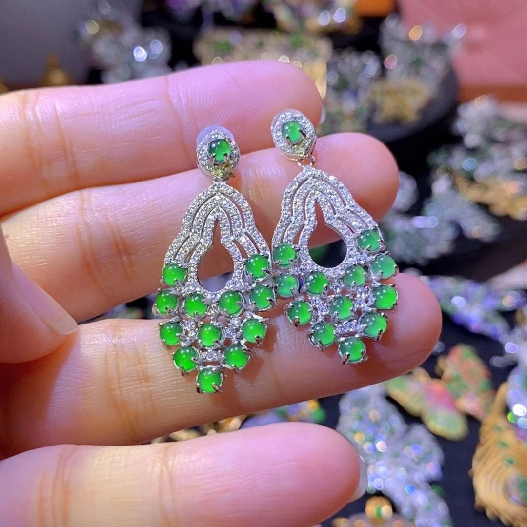 翡翠银S925镶嵌项圈