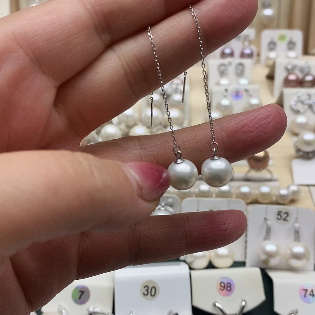 淡水珍珠银S925镶嵌颈饰