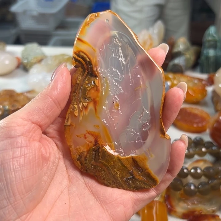 玛瑙/玉髓吊坠(不含链)未镶嵌