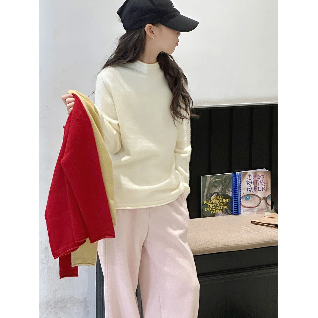 K30322孙小美法式女童秋冬装毛衣打底衫2025新款秋冬儿童针织上衣