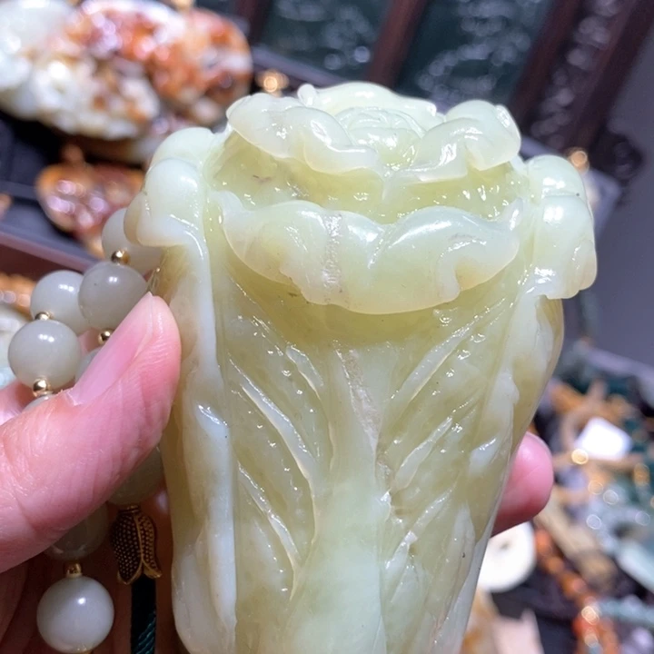 岫玉毛衣链未镶嵌