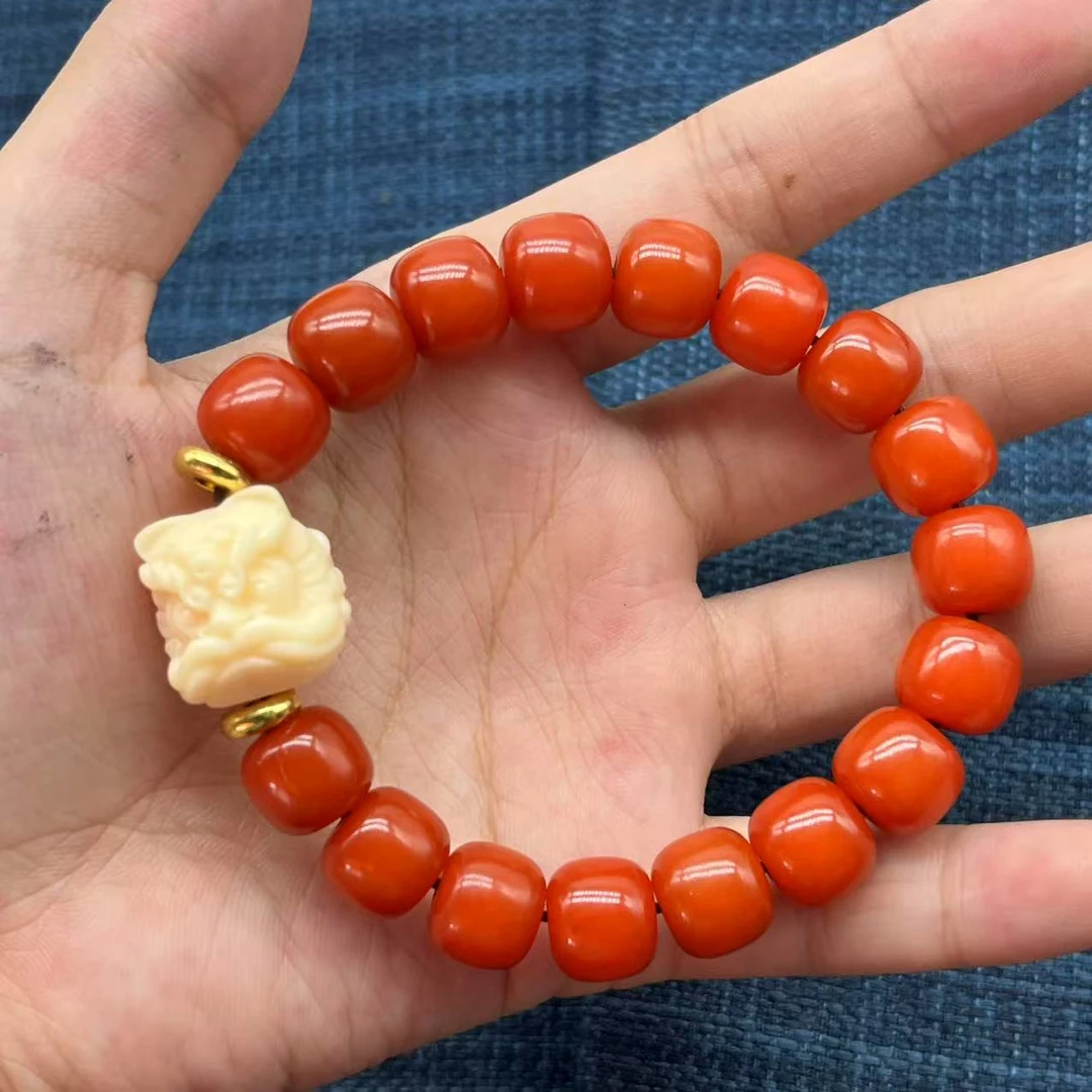 菩提雕刻款单圈手串卡10*11无礼盒菩提根 A284